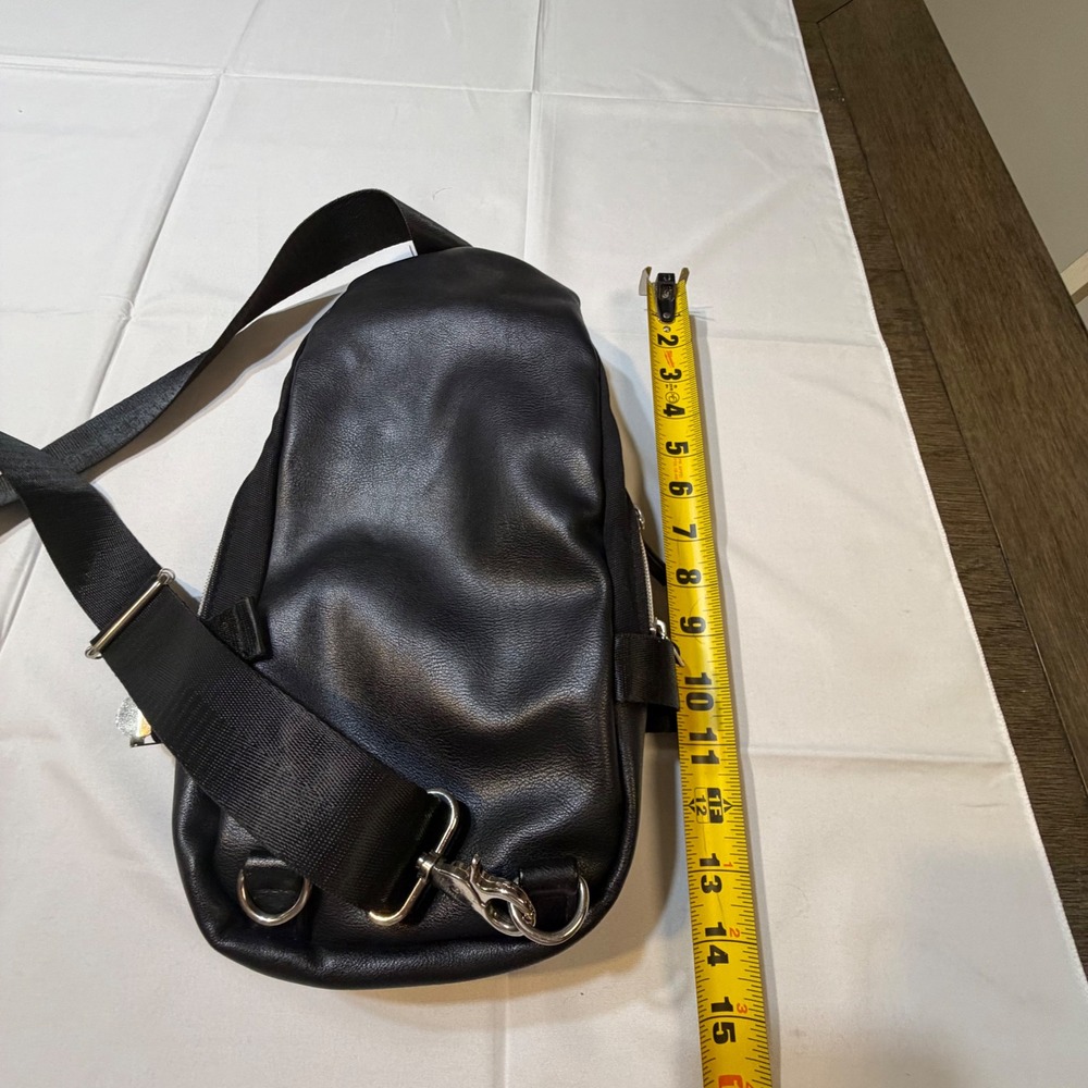 Coca-Cola Black Sling Bag Crossbody Backpack Embroidered Logo - Picture 11 of 13